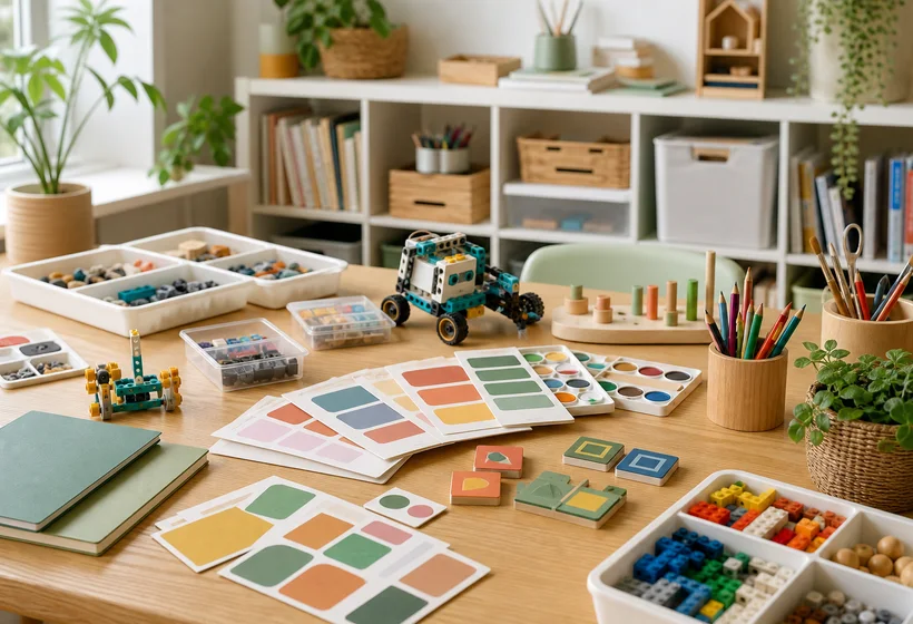 Materiales creativos para talleres educativos
